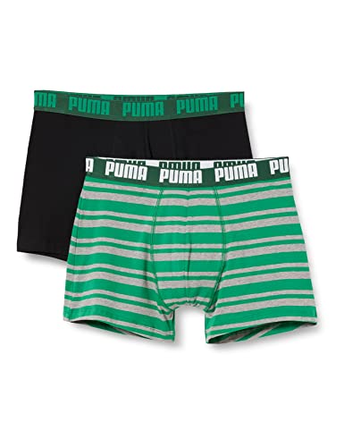 PUMA Herren Puma Heritage Stripe Men's (2 Pack) Boxer Shorts, Green, L EU von PUMA