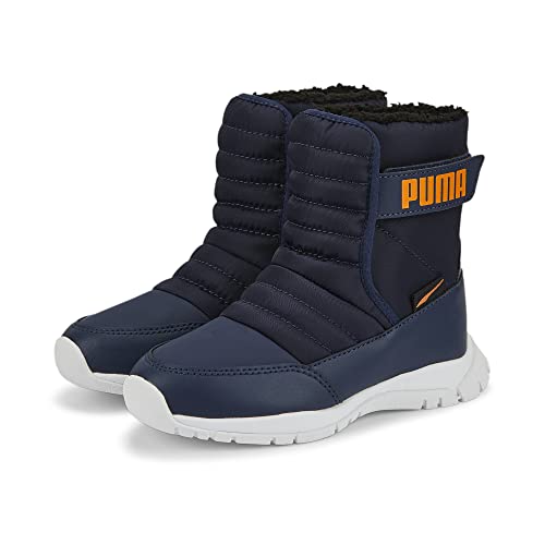 PUMA Nieve Boot WTR AC PS Sneaker, Peacoat-Vibrant Orange, 28 EU von PUMA