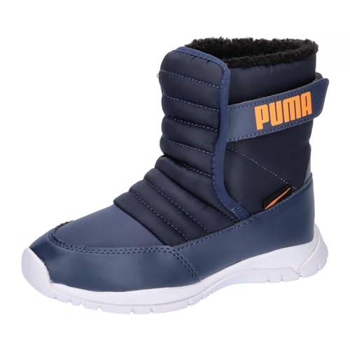PUMA Nieve Boot WTR AC PS Sneaker, Peacoat-Vibrant ORANGE, 31 EU von PUMA
