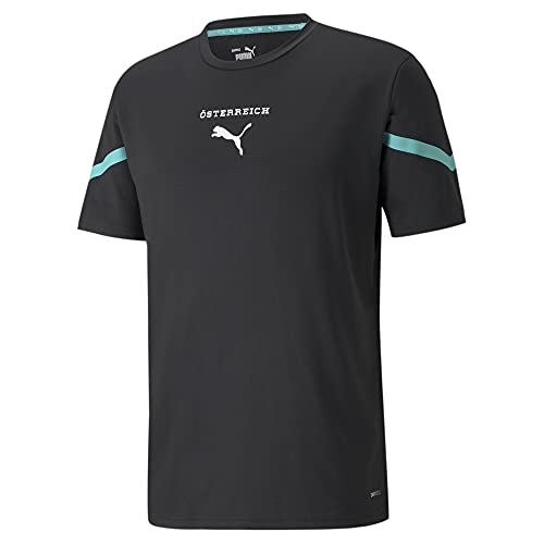 PUMA Österreich Pre-Match Trikot Herren schwarz/türkis, XXL (60/62 EU) von PUMA