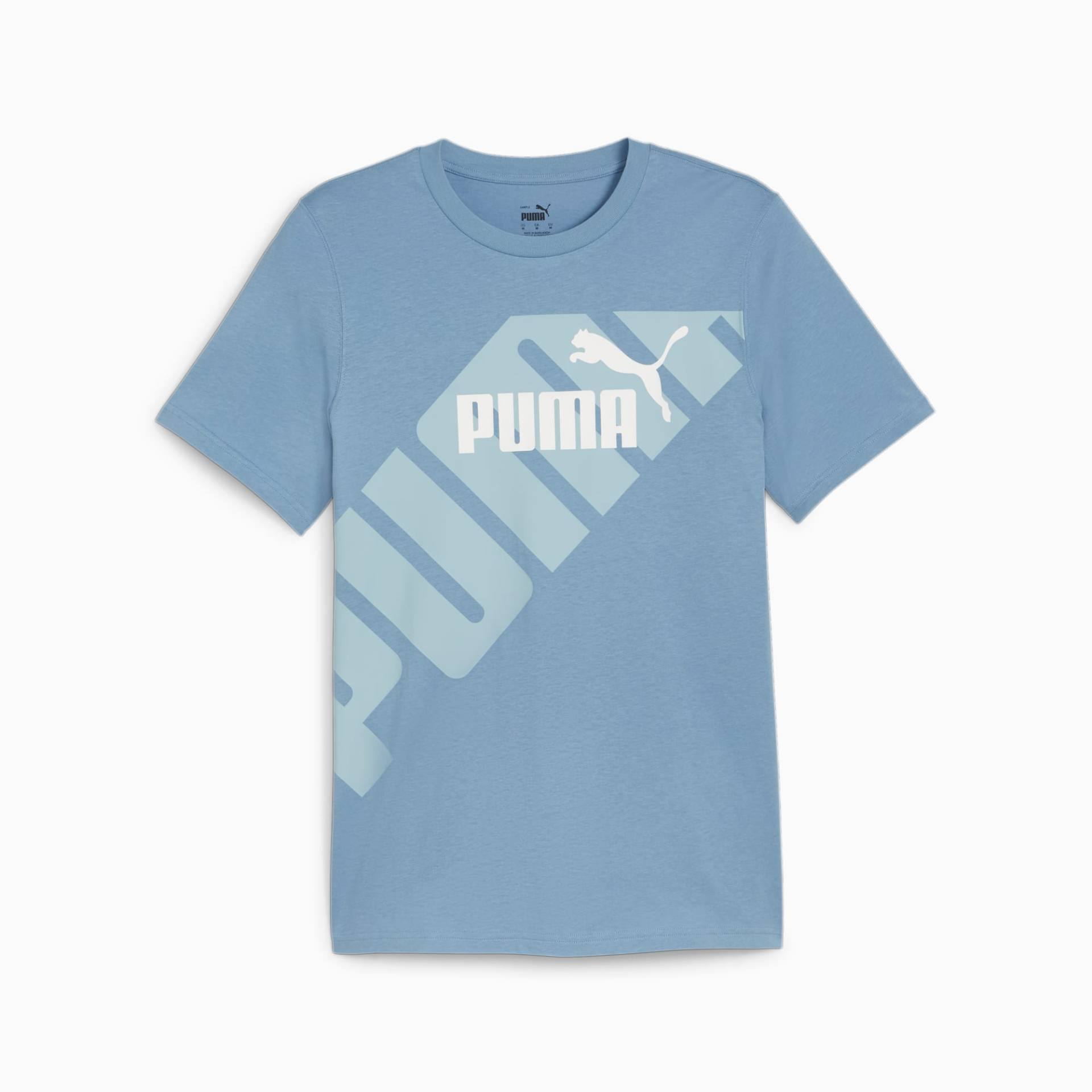 PUMA POWER Graphic T-Shirt Herren, Blau, Größe: M, Kleidung von PUMA