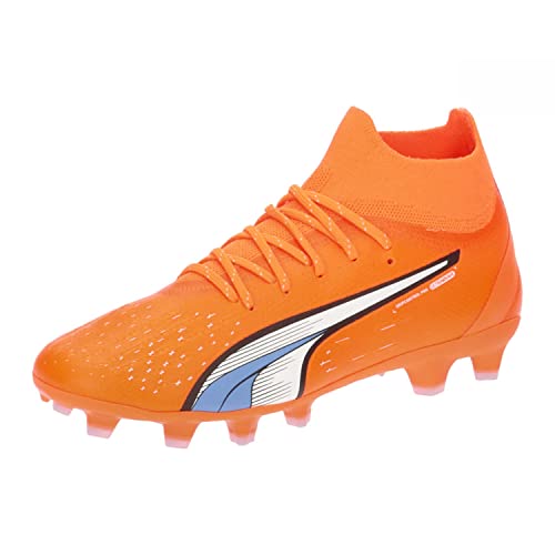 PUMA PRO FG/AG JR Fussballschuh, Ultra ORANGE White-Blue Glimmer, 29 EU von PUMA