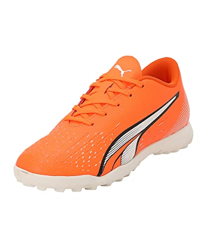 PUMA Play Tt Jr Fussballschuh, Ultra Orange White Blue Glimmer, 38 EU von PUMA