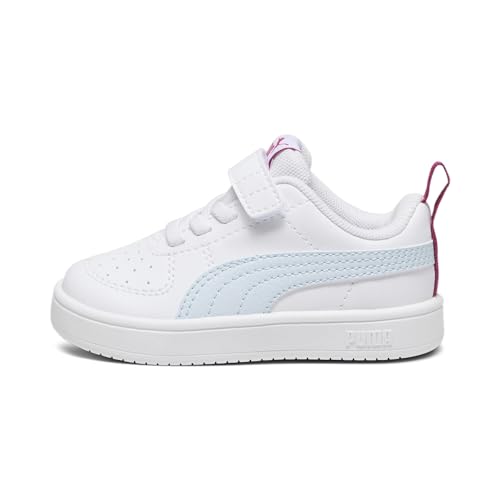 PUMA - Rickie Ac Inf, Turnschuhe, Unisex-Kinder, Weißes Eisblau Pinktastic, 22 EU von PUMA