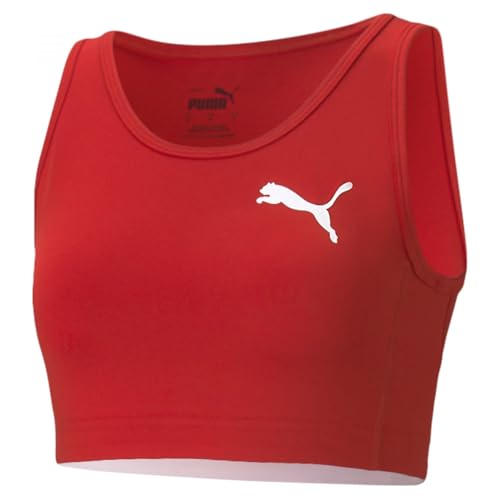 PUMA Running - Textil - Singlets Cross The Line Crop Top Training Damen rot XS von PUMA