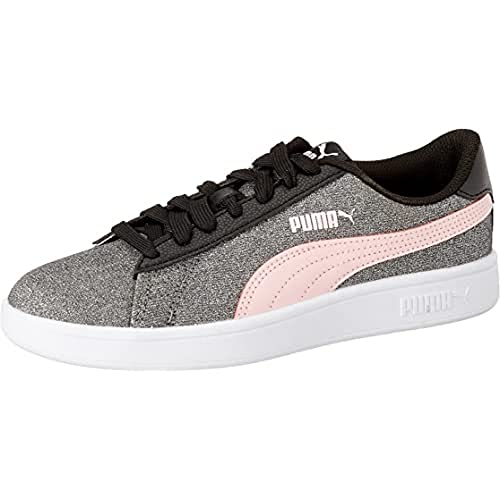 PUMA Smash v2 Glitz Glam Jr Sneaker, Prism PINK Silver, 37 EU von PUMA