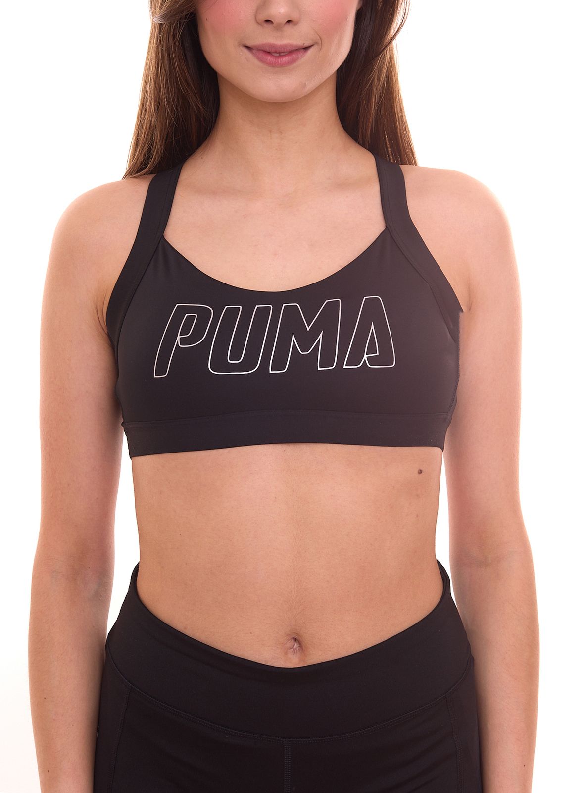 PUMA Training Bra Damen Sport-BH sitzender Damen Bustier mit dryCELL 519085 01 Schwarz von PUMA