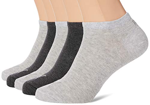 PUMA Unisex Puma Unisex Plain Sneaker - Trainer (5 Pack) Socks, Anthraci/L Mel Grey/M Mel Grey, 47-49 EU von PUMA