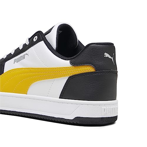 PUMA Unisex Caven 2.0 Sneaker, White Yellow Sizzle Black Silver, 42.5 EU von PUMA