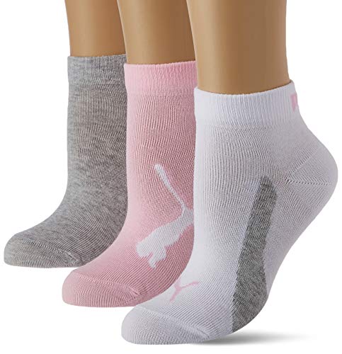 PUMA Unisex Kinder Puma Kids' Bwt Quarter (3 Pack) Socks, Pink / Grey, 27-30 EU von PUMA