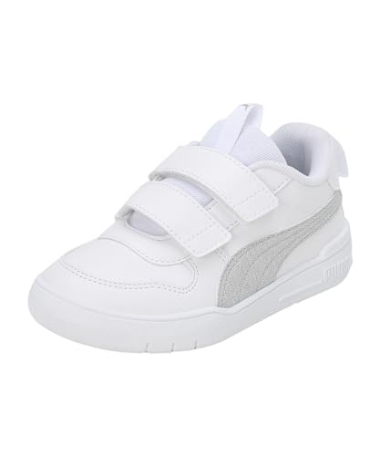 PUMA Unisex Kinder Multiflex Glitz FS V PS Sneaker, White Silver von PUMA