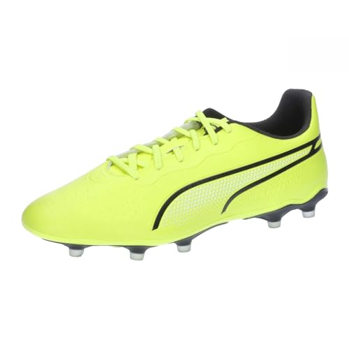 PUMA Unisex King Match Fg/Ag Fußballschuhe, Electric Lime Puma Black, 42 EU von PUMA