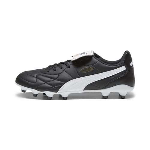 PUMA Unisex King Top Fg/Ag Fußballschuhe, Puma Black Puma White Puma Gold, 39 EU von PUMA