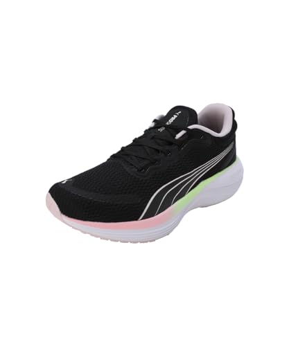 PUMA Unisex Scend Pro Straßen-Laufschuh, Black Frosty pink Speed Green White, 37 EU von PUMA