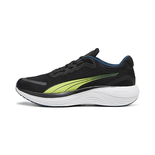 Puma Unisex Adults Scend Pro Road Running Shoes, Puma Black-Lime Pow-Ocean Tropic, 45 EU von PUMA