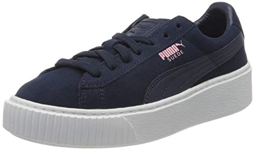 Puma Suede Platform JR Sneaker, Blau (Navy 363663-03), 37.5 EU von PUMA