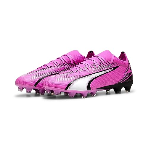 PUMA Unisex Ultra Match Fg/Ag Fußballschuhe, Poison Pink Puma White Puma Black, 46.5 EU von PUMA