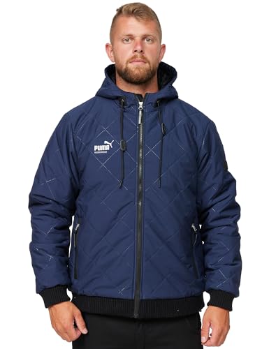 PUMA Workwear Essentials - Premium Winterjacke für Herren mit Kapuze und Steppmuster - für Handwerk, Produktion und Baugewerbe - Marine - Gr. 3XL PUMA Workwear Essentials - Premium Winterjacke für Herren mit Kapuze und Steppmuster - für Handwerk, Produktion und Baugewerbe - Marine - Gr. 3XL von PUMA