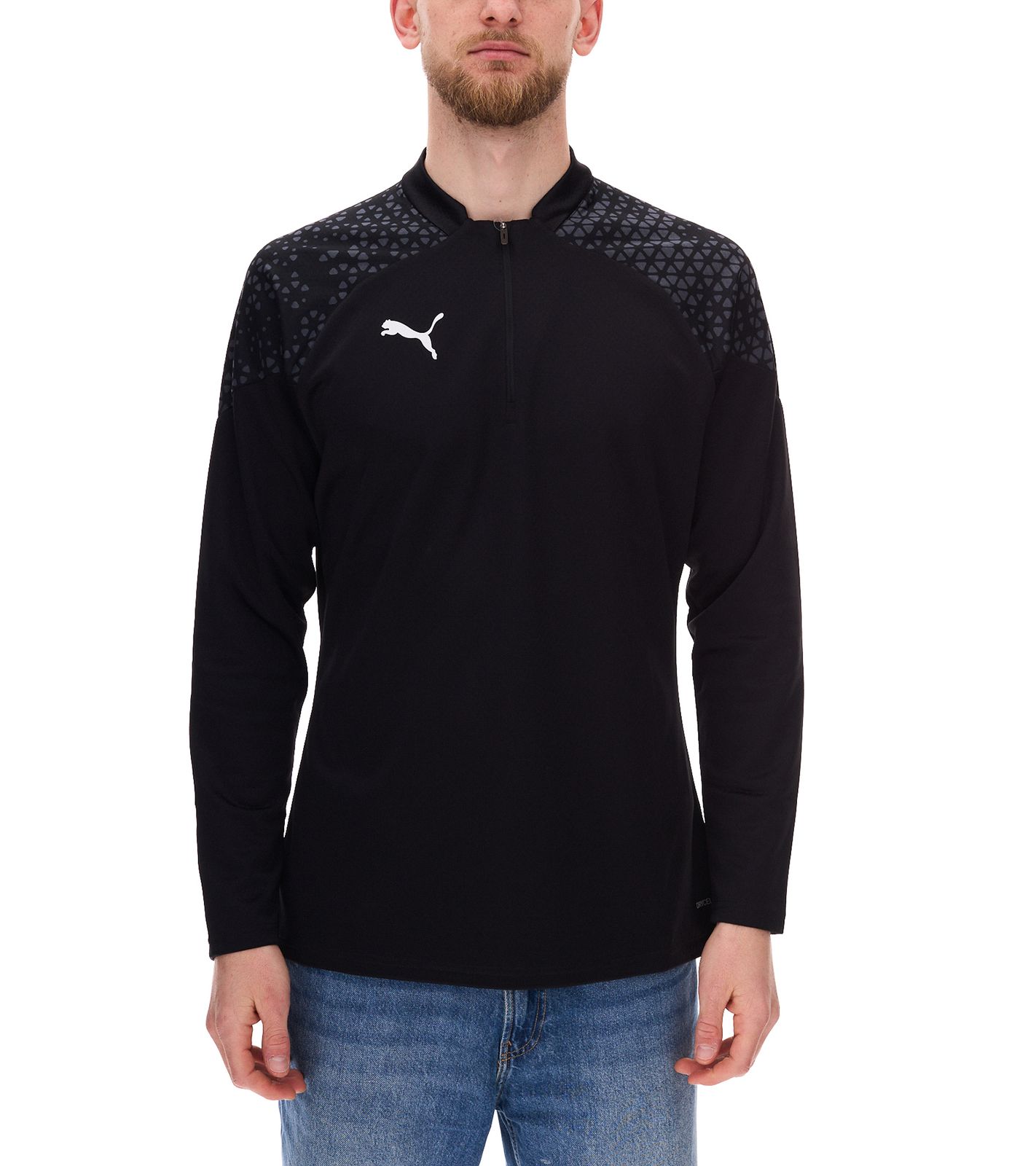 PUMA teamCup Herren Troyer-Pullover mit DryCell-Technologie Trainings-Shirt grafischem Design Sport-Shirt Fitness-Pullover Sport-Ausrüstung 657982 03 Schwarz PUMA teamCup Herren Troyer-Pullover mit DryCell-Technologie Trainings-Shirt grafischem Design Sport-Shirt Fitness-Pullover Sport-Ausrüstung 657982 03 Schwarz von PUMA