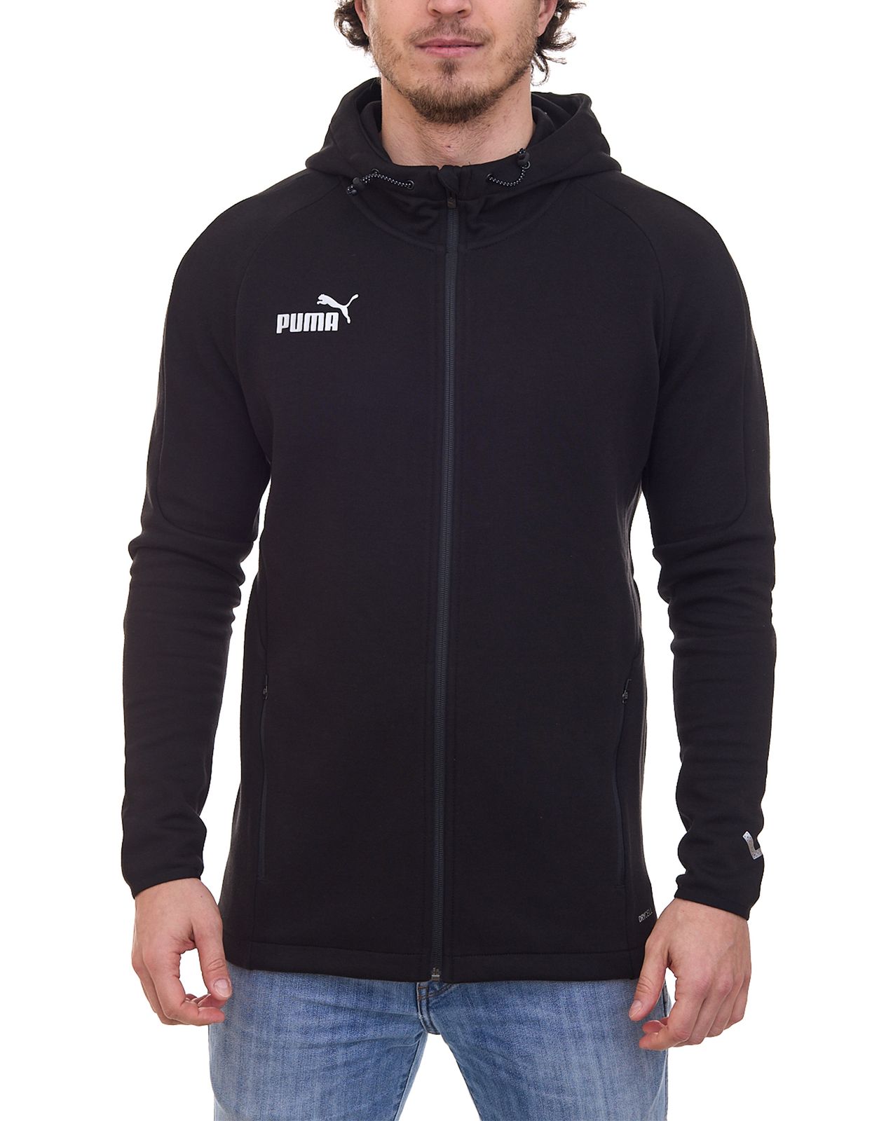 PUMA teamFINAL Casuals Kapuzenjacke Herren Jacke mit DRYCELL 657383 03 Schwarz von PUMA