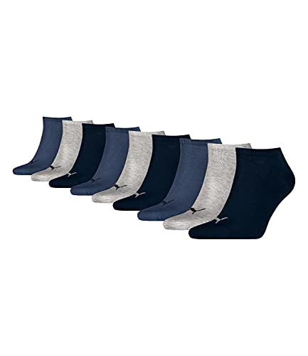 PUMA unisex Sneaker Socken Kurzsocken Sportsocken 261080001 9 Paar, 35-38, Navy / Grey / Nightshadow Blue (532) von PUMA