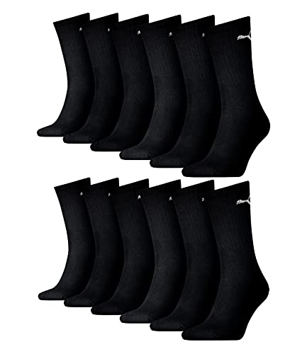 Puma Socken Tennissocken schwarz 47-49 9 Paar (3x 3er Pack) von PUMA