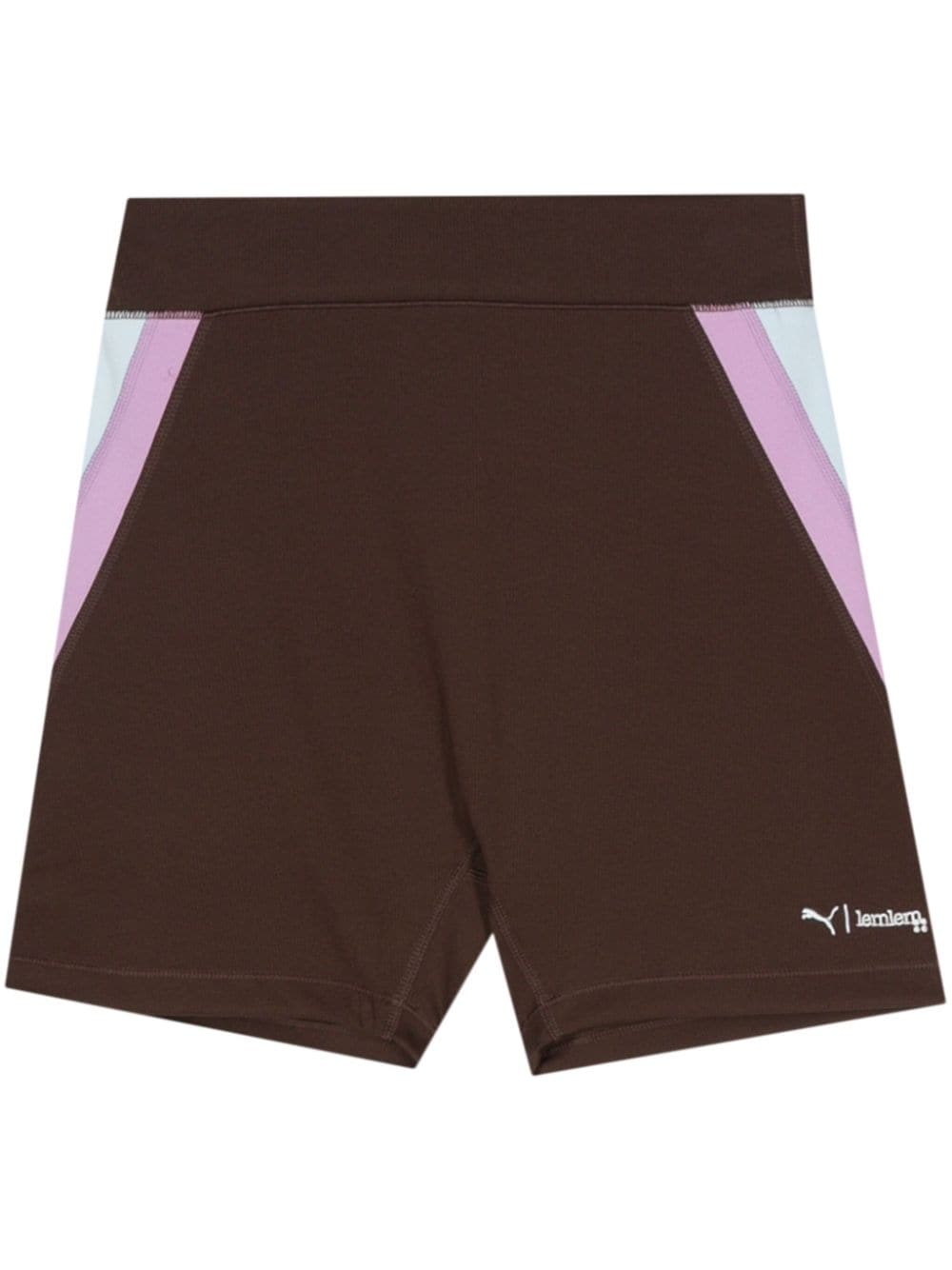 PUMA x Lemlem Sportshorts mit Logo-Stickerei - Braun von PUMA