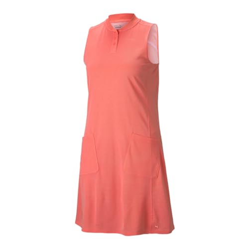 Puma Golf Farley Damen Golfkleid Georgia Peach L von PUMA