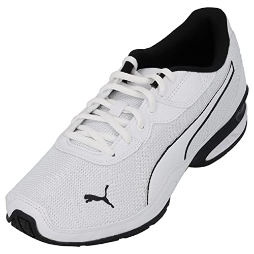 Puma Herren Sportschuhe 378246 - Flexible Sneaker mit Gummilaufsohle - Bequeme atmungsaktive Laufschuhe - Fitness Halbschuhe für Männer - Elegante Freizeitschuhe White-PUMA Black UK7,5 - EU41 von PUMA