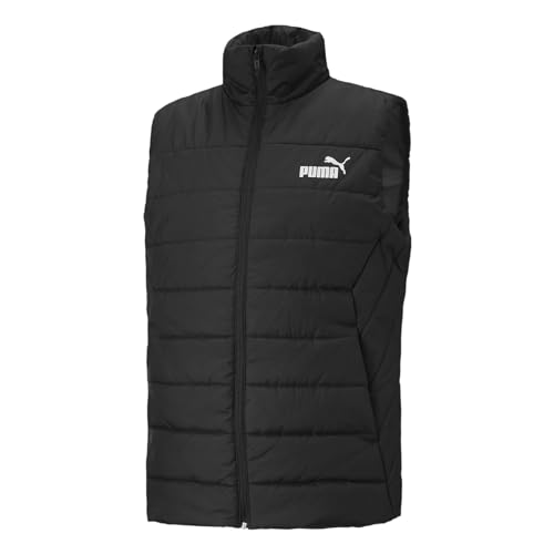 Puma Herren Weste Steppweste Essentials Padded Vest, Farbe:Schwarz, Artikel:-01 puma black, Größe:XL von PUMA