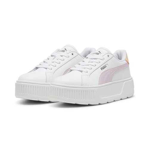 PUMA Karmen L Sneakers Teenager, PUMA White-Grape Mist-PUMA Silver, 35.5 EU von PUMA