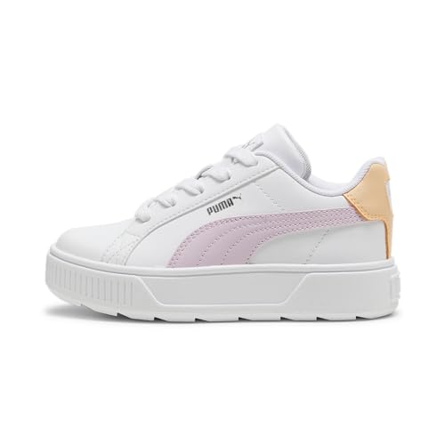 PUMA Karmen L Sneakers Kinder, PUMA White-Grape Mist-PUMA Silver, 32 EU von PUMA