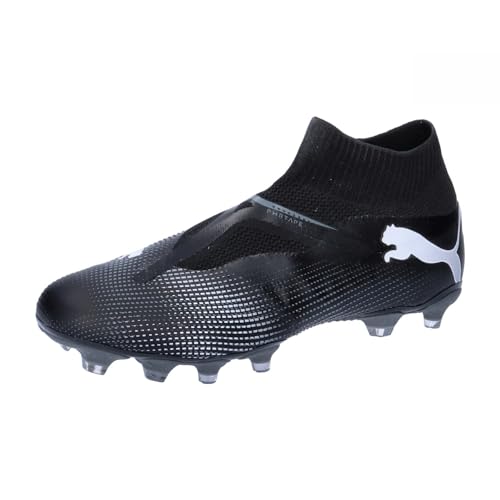 Puma Men Future 7 Match+ Ll Fg/Ag Soccer Shoes, Puma Black-Puma White, 45 EU von PUMA