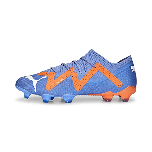 Puma Unisex Fußballschuhe Future Ultimate Low FG/AG 107169 Blue Glimmer-Puma White-Ultra Orange 44 von PUMA