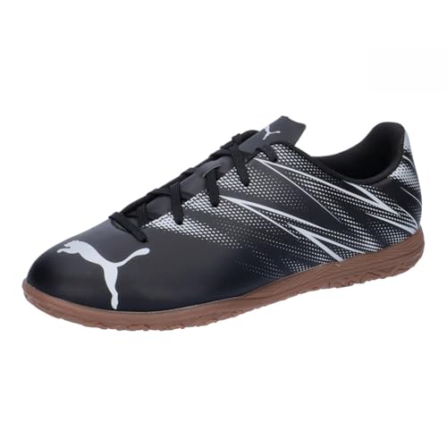 Puma Unisex Youth Attacanto It Jr Soccer Shoes, Puma Black-Silver Mist, 30 EU von PUMA