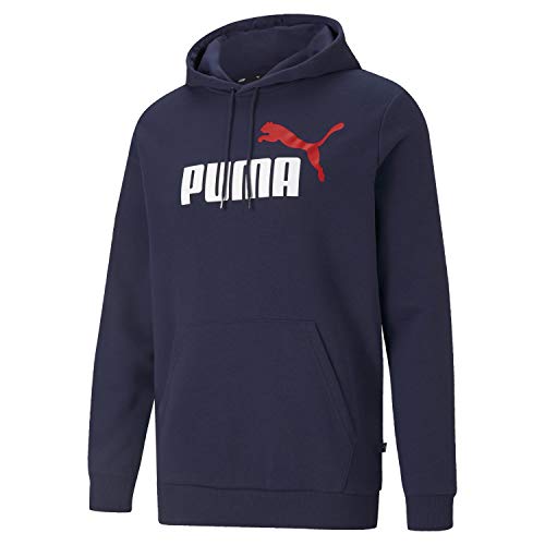 Puma ess 2 Col Big Logo Hoddie, blau(peacoat), Gr. XL von PUMA