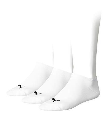 PUMA unisex Sneaker Socken Kurzsocken Sportsocken 261080001 3 Paar, Farbe:Weiß, Menge:3 Paar (1 x 3er Pack), Größe:47-49, Artikel:-300 white von PUMA