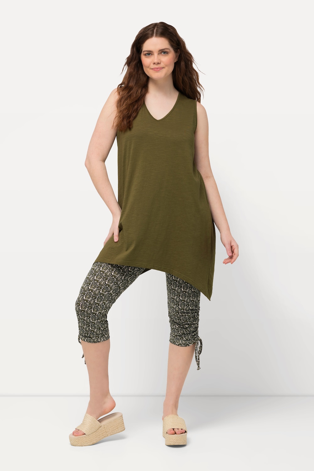 Große Größen Longtop, Damen, grün, Größe: 42/44, Baumwolle, Ulla Popken Große Größen Longtop, Damen, grün, Größe: 42/44, Baumwolle, Ulla Popken von PURE