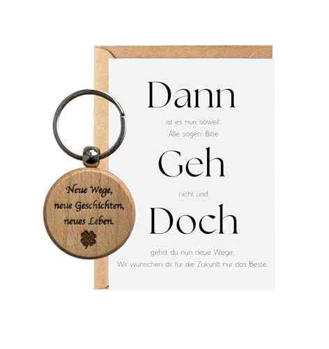 PURESIZE Abschiedskarte Dann geh Doch mit Schlüsselanhänger und Umschlag, Abschiedsgeschenk Kollegen Jobwechsel, Geschenk Abschied Job, Rente, Ruhestand Verabschiedung, lustig PURESIZE Abschiedskarte Dann geh Doch mit Schlüsselanhänger und Umschlag, Abschiedsgeschenk Kollegen Jobwechsel, Geschenk Abschied Job, Rente, Ruhestand Verabschiedung, lustig von PURESIZE