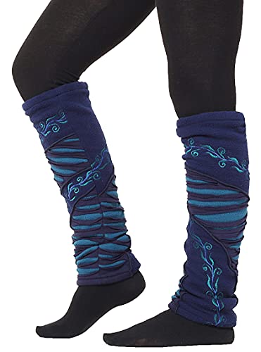 PUREWONDER Damen Stulpen Beinstulpen Beinwärmer Modell Nr. 26 Blau von PUREWONDER