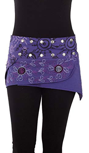 PUREWONDER Damen Wickelrock Kurzer Minirock und Cacheur sk21 Lila PUREWONDER Damen Wickelrock Kurzer Minirock und Cacheur sk21 Lila von PUREWONDER