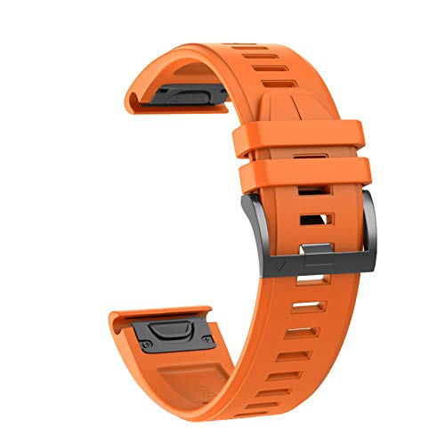 26 22 mm Silikon-Schnellverschluss-Uhrenarmband für Garmin Fenix 7X 7 6 6X Pro 5 5X Plus 3 HR Mk1 Easyfit Armband, 22mm Fenix 7, Achat von PURYN