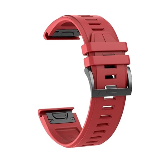 26 22 mm Silikon-Schnellverschluss-Uhrenarmband für Garmin Fenix 7X 7 6 6X Pro 5 5X Plus 3 HR Mk1 Easyfit Armband, 26mm Fenix 7X, Achat von PURYN