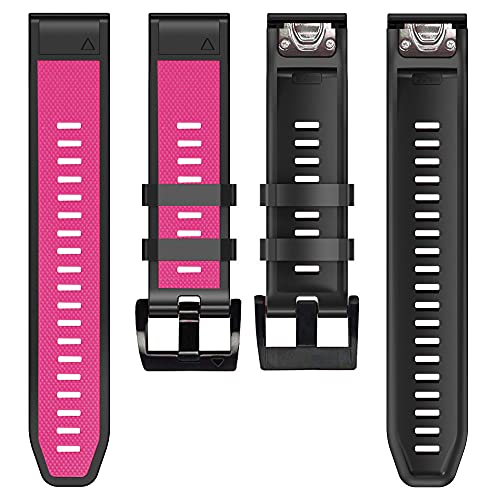 26 22 mm Silikon-Schnellverschluss-Uhrenarmband für Garmin Fenix 7X 7 6 6X Pro 5 5X Plus 3 HR Mk1 Easyfit Armband, For Enduro, Achat von PURYN