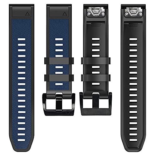 26 22 mm Silikon-Schnellverschluss-Uhrenarmband für Garmin Fenix 7X 7 6 6X Pro 5 5X Plus 3 HR Mk1 Easyfit Armband, For Fenix 5 5 Plus, Achat von PURYN