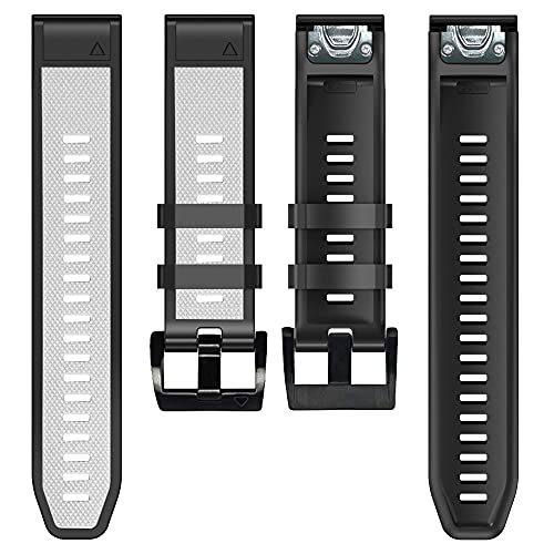 26 22 mm Silikon-Schnellverschluss-Uhrenarmband für Garmin Fenix 7X 7 6 6X Pro 5 5X Plus 3 HR Mk1 Easyfit Armband, For Fenix 6 6 Pro, Achat von PURYN