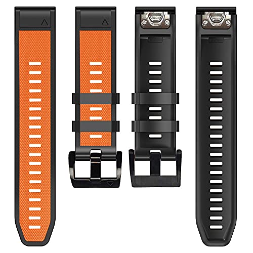 26 22 mm Silikon-Schnellverschluss-Uhrenarmband für Garmin Fenix 7X 7 6 6X Pro 5 5X Plus 3 HR Mk1 Easyfit Armband, For Instinct2, Achat von PURYN