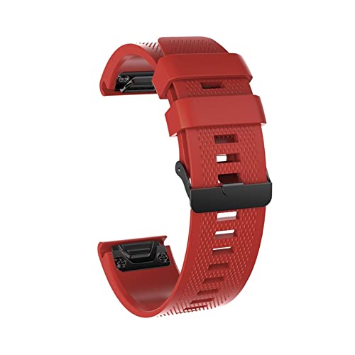 26 mm Sport-Silikon-Uhrenarmband für Garmin Fenix 6X 6 6S Pro 5X 5 5S Plus 3 HR 20 22 mm, einfache Passform, Schnellverschluss-Armband, 22 mm, Achat von PURYN