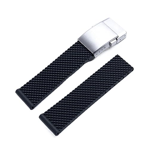 PURYN Uhrenarmband für Breitling Armband aus weichem Silikonkautschuk, 22 mm, 24 mm, 24 mm, Achat von PURYN