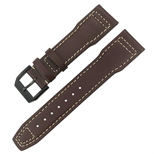 PURYN Uhrenarmband für IWC IW3777 IW3270 Mark 18 Big Pilot's Watch Armband aus weichem Rindsleder, 20 mm, 21 mm, 22 mm, Lederarmband, 21 mm, Achat von PURYN